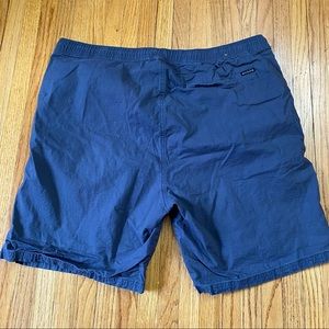 prAna Rip Stop Blue Shorts Men's Size XL XLarge Organic Cotton Hiking Outdoor